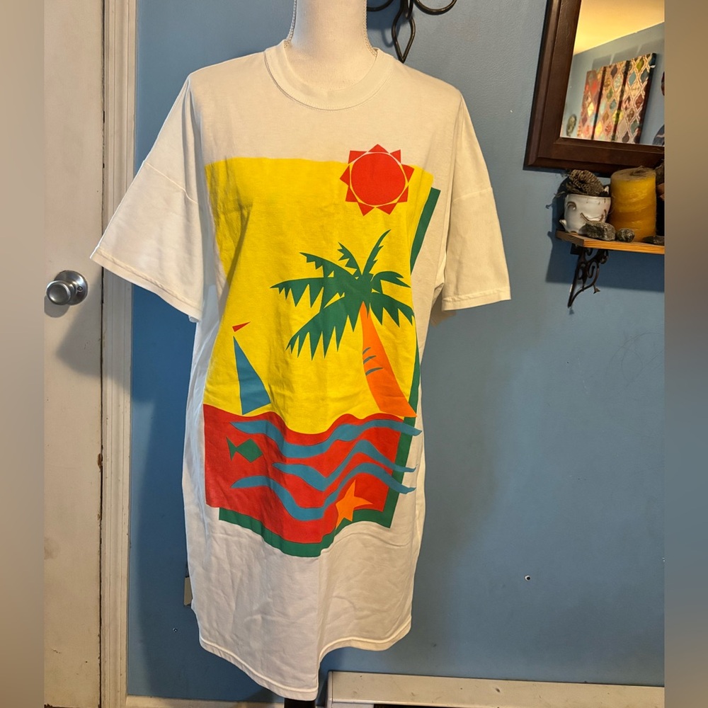 Vintage, T-Shirt, Graphic, Nightgown